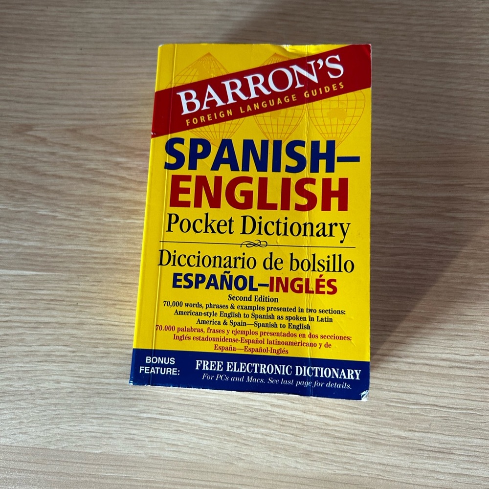 SPANISH DICTIONARY…GENTLY USED…